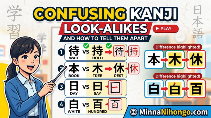 Confusing Kanji Look-Alikes and How to Tell Them Apart