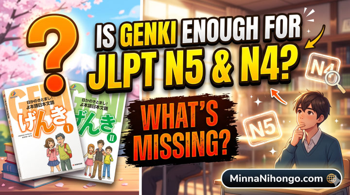 Is Genki Enough for JLPT N5 and N4? What's Missing