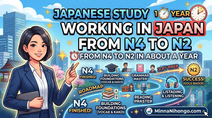 Japanese Study Roadmap for Working in Japan: From N4 to N2 in About a Year