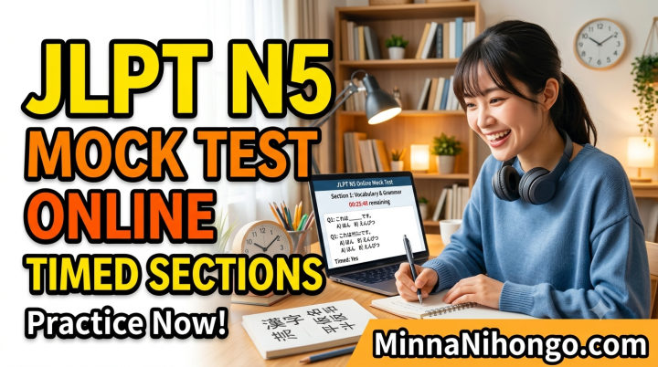 JLPT N5 Mock Test Online (Timed Sections)