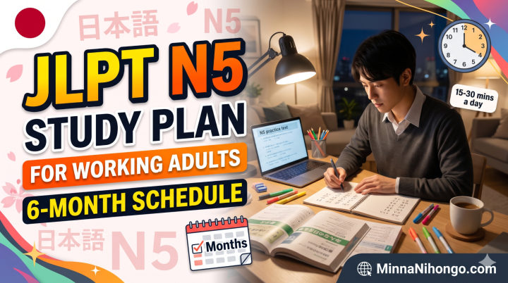 JLPT N5 Study Plan for Working Adults (6-Month Schedule)