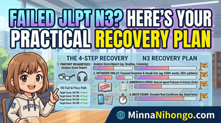 What to Do After Failing JLPT N3 (A Practical Recovery Plan)